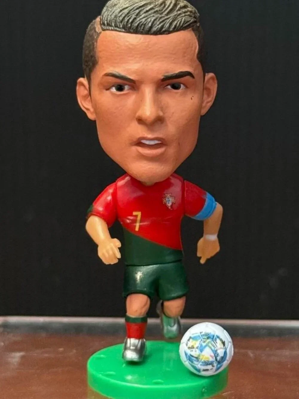 Cristiano Ronaldo Portugal Fat Head Figurine – Poseable Soccer Collectible